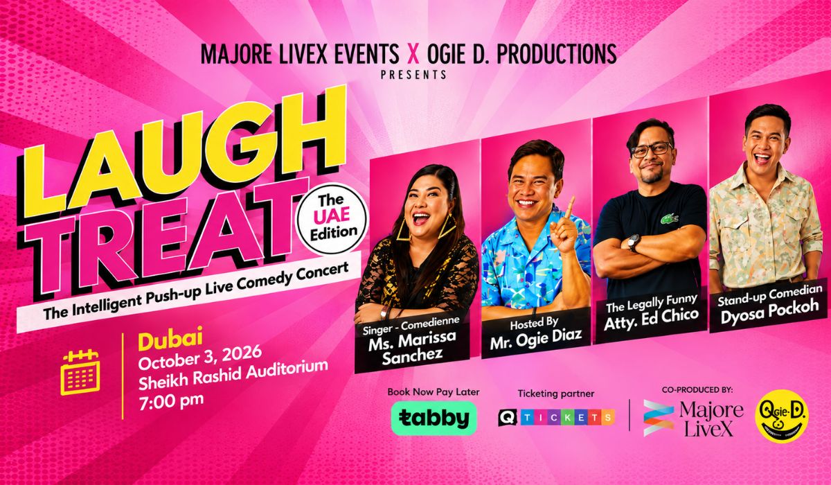 Laugh Treat UAE 2026: A Night of Filipino Comedy, Music and Good Vibes in Dubai